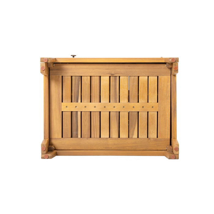 Whitney - Acacia Wood Cabinet For Indoor And Outdoor Storage - Teak