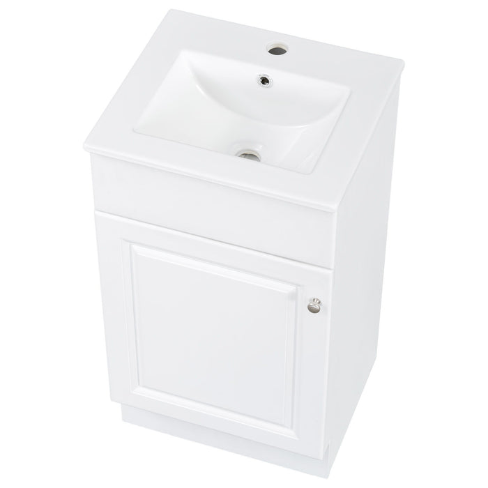 Bathroom Vanity With Sink, Cabinet With Adjustable Shelf