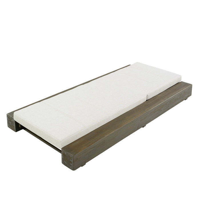 Outdoor Chaise Lounges With Water-Resistant Cushions, Adjustable Backrest
