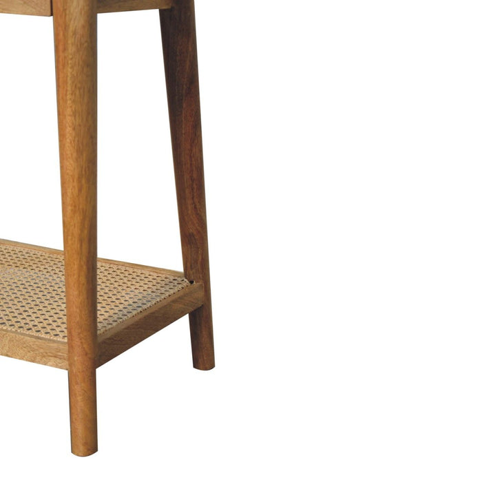 Woven End Table - Brown