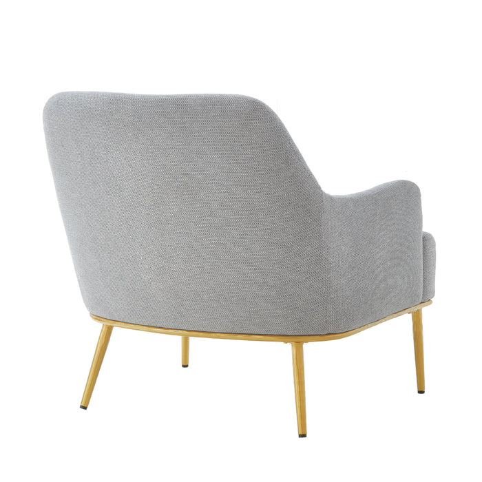 Modern Elegance Accent Chair With Curved Backrest