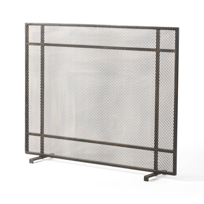 Elegant Iron Fire Screen For Fireplace Protection