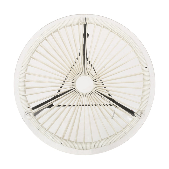 Nusa - Modern Rattan Side Table With Tempered Glass Top