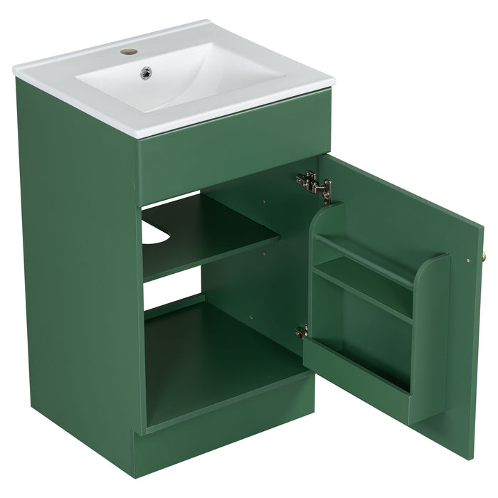 Bathroom Vanity With Sink, Cabinet With Adjustable Shelf