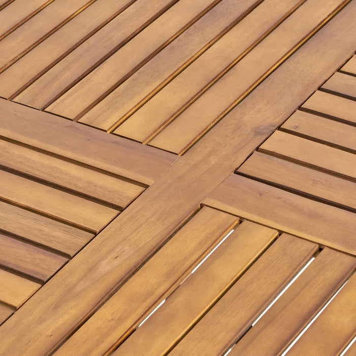 Hermosa - Outdoor Acacia Wood Table Circular Design