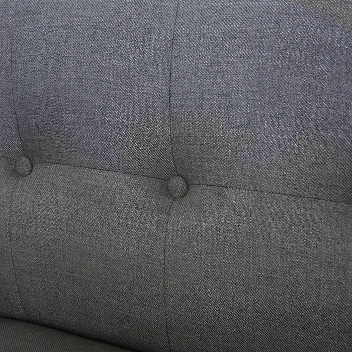 Modern Loveseat Sofa With Button Tufted Backrest