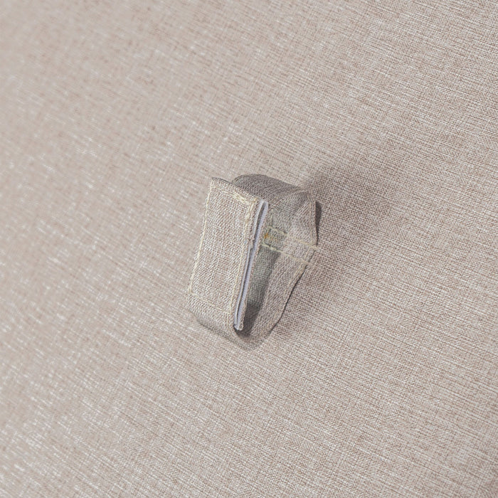 Outdoor 4 Pieces Acacia Sectional Patio Sofa Set - Light Gray / Teak