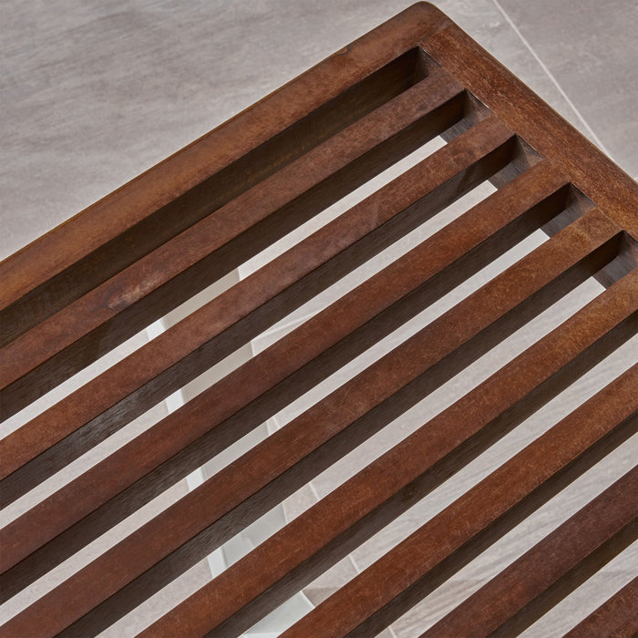 Intrinsic - Outdoor Dining Bench With Slat Top