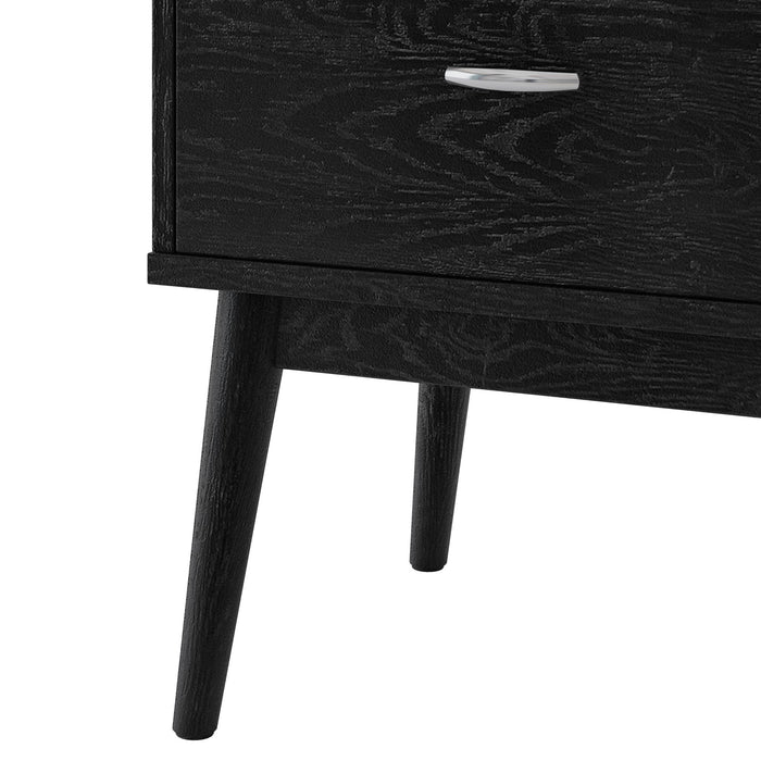 Starla - Wooden Nightstand - Black
