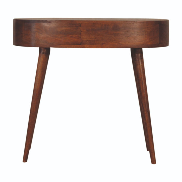 Rounded Writing Desk - Chestnut