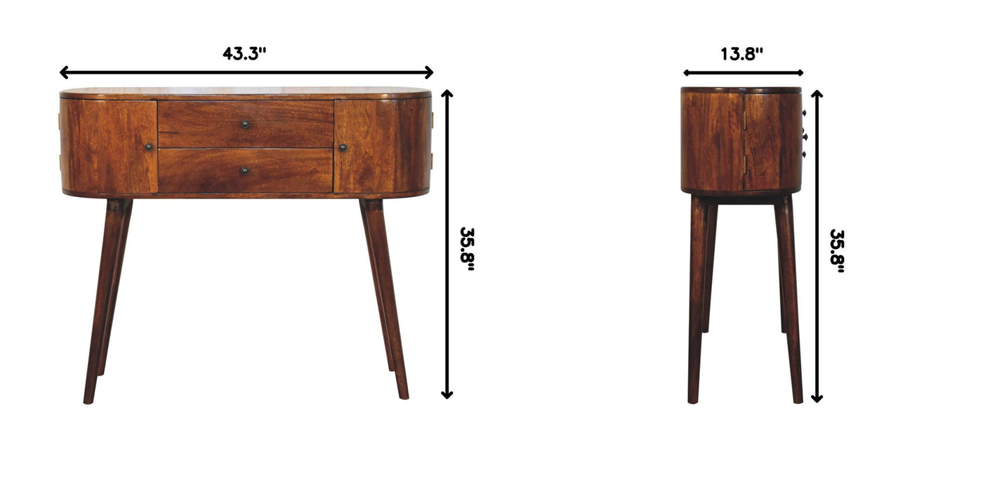 Grove Console Table - Brown