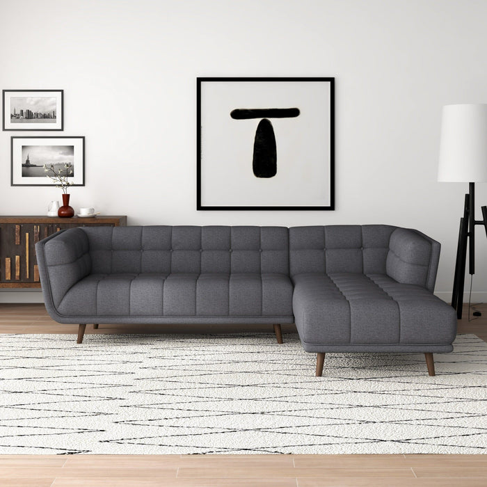 Addison - L Shape Sectional Sofa Tufted