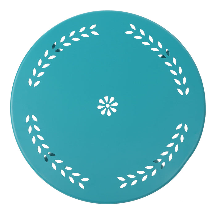 Lourdes - 3 Piece Metal Set - Teal