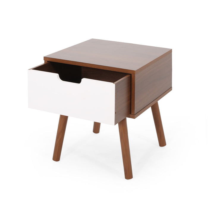 2 Toned Particle Board End Table