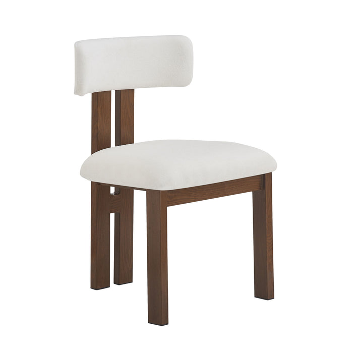 7 Piece Dining Set With Upholstered Armless Chairs And Table
