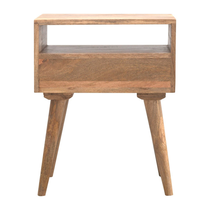 Nightstand With Open Slot - Oak