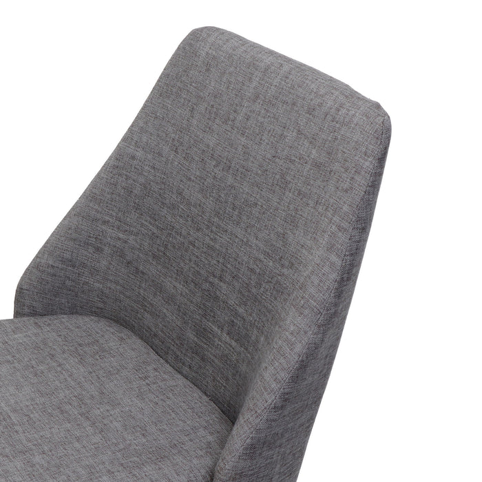 Modern Dining Chair With Iron Legs And Wood Finish