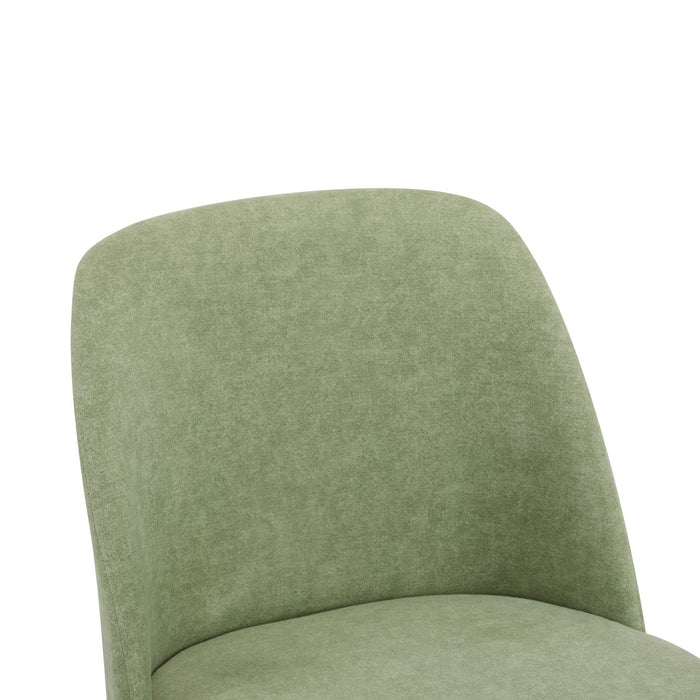 Modern Dining Chair With Curved Backrest