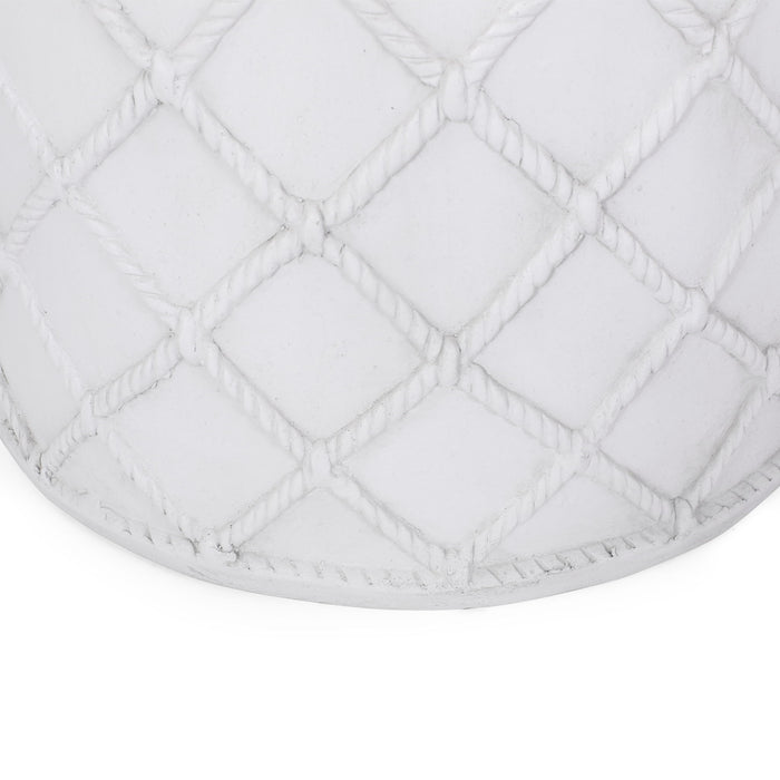 End Table, Outdoor - Antique White