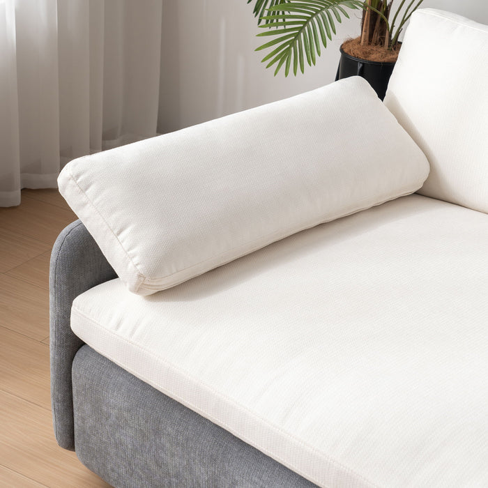 Oversized Single Sofa Chair Wide And Deep Seat, Modern Upholstered Comfy Blocking Couch Lounge With Pillows