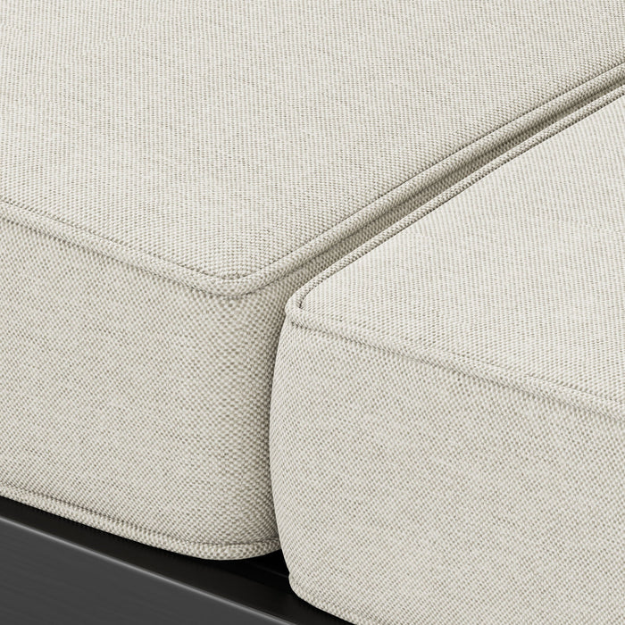 Maya Bay - Loveseat - Black / Beige