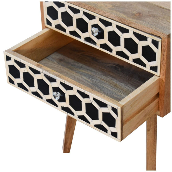 Inlay - Bone Inlay Drawer Nightstand
