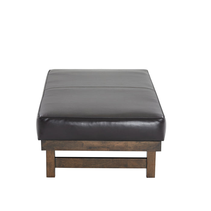 Modern Upholstered Cocktail Ottoman Bench With Cushion Top