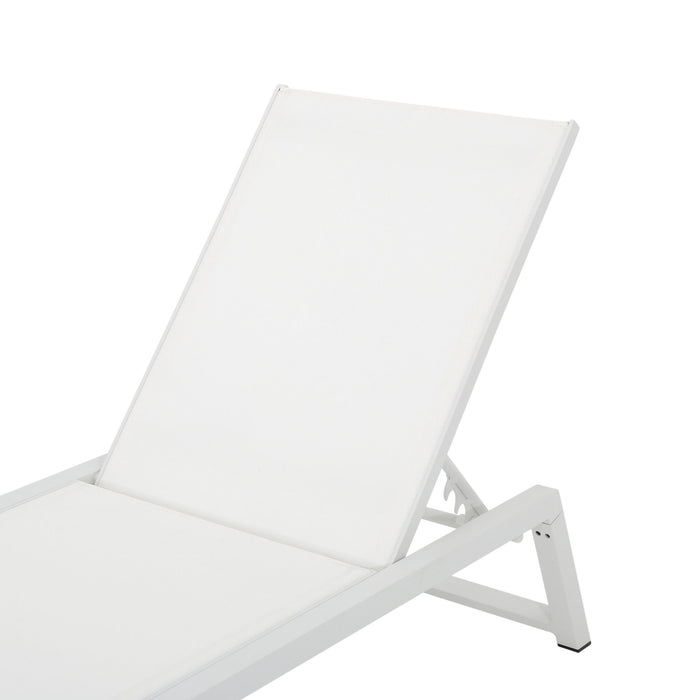 Myers - Chaise Lounge - White