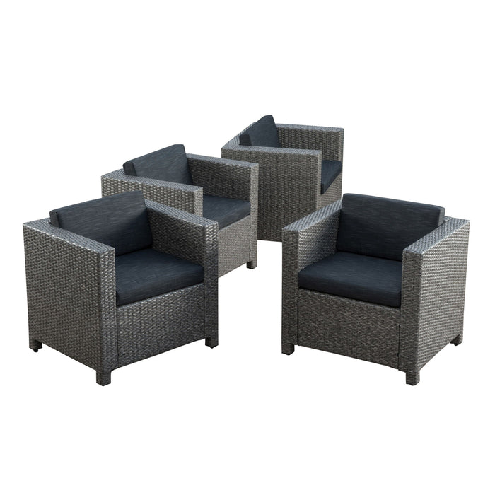 Stylish Outdoor Club Chair With Weather Resistant Cushions