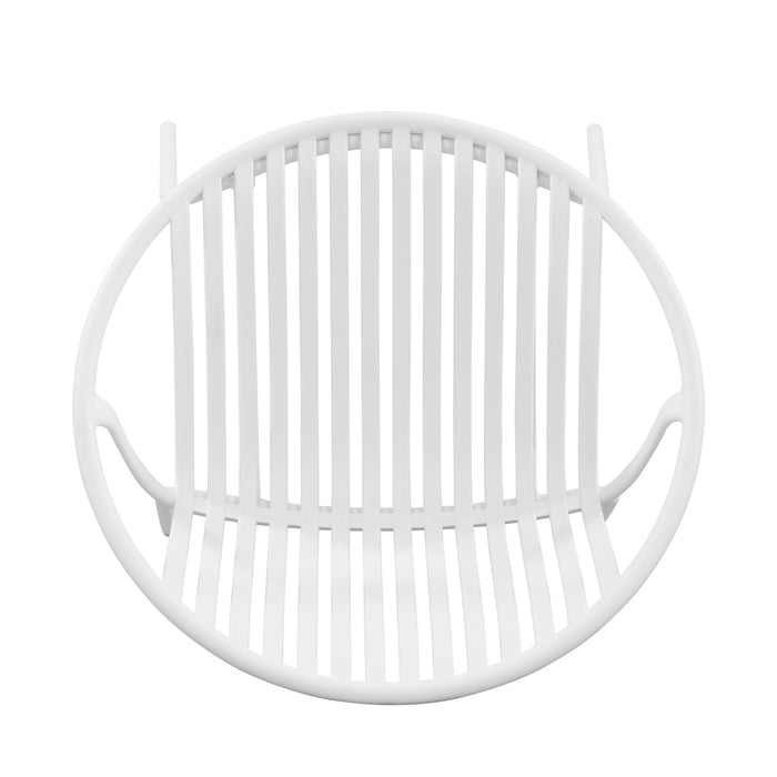 Modern Outdoor 7 Piece Expandable Dining Set With Stackable Chairs