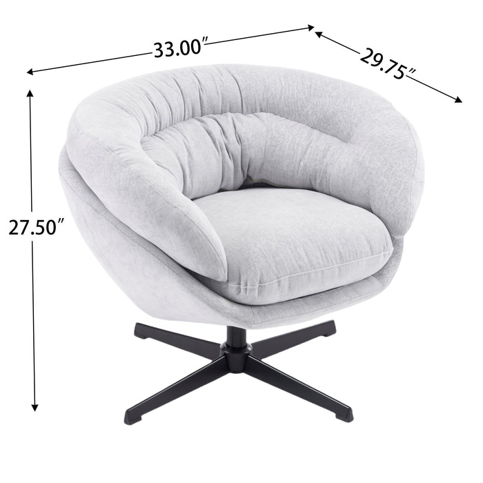 Modern Chenille Office Chair With 360 Degree Swivel