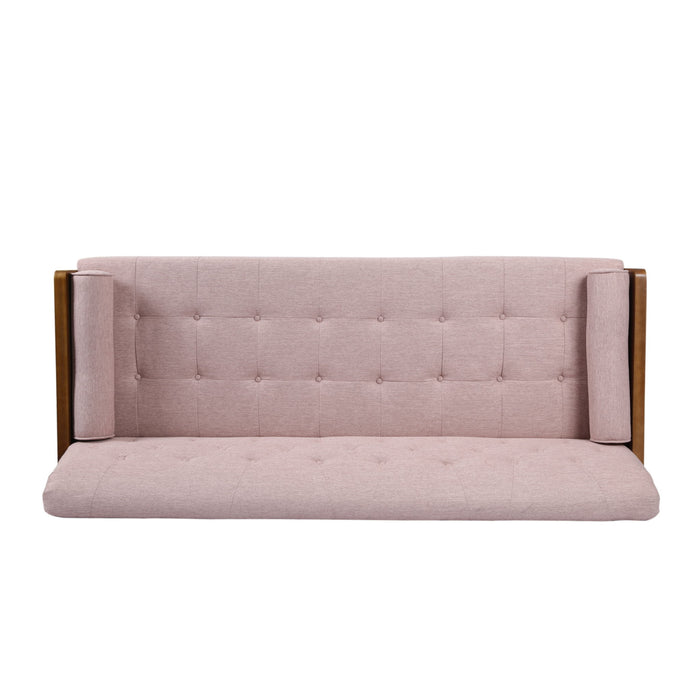 Aidan - Mid Century Modern Tufted Fabric Sofa