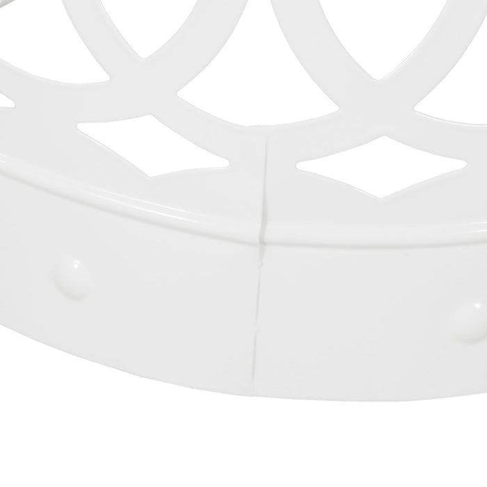 Outdoor Metal Large End Table, Modern Design