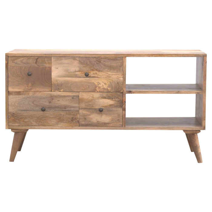 Multi Drawer Media Unit - Brown