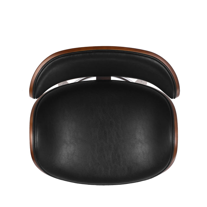 Lumos - Mid Century Modern Upholstered Swivel Barstool