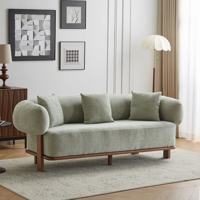 Modern Curved Arm Sofa