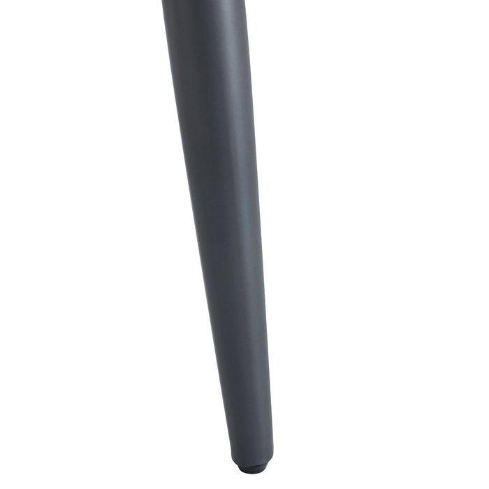 Industrial Inspired Upholstered Dining Chair Set With Metal Legs (Set of 2) - Brown