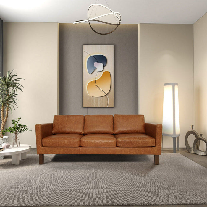 Memphis - Waxy Sofa - Cognac