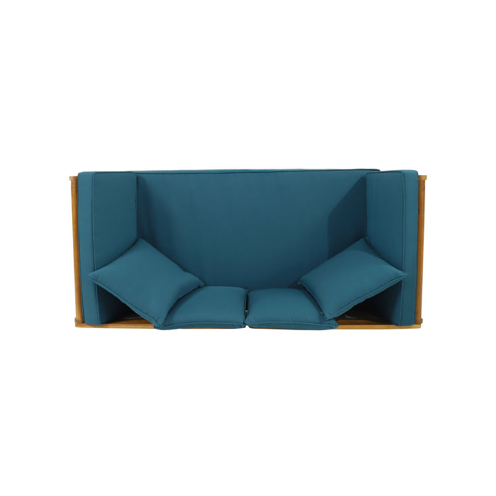 Outdoor Acacia Wood Expandable Daybed With Cushions