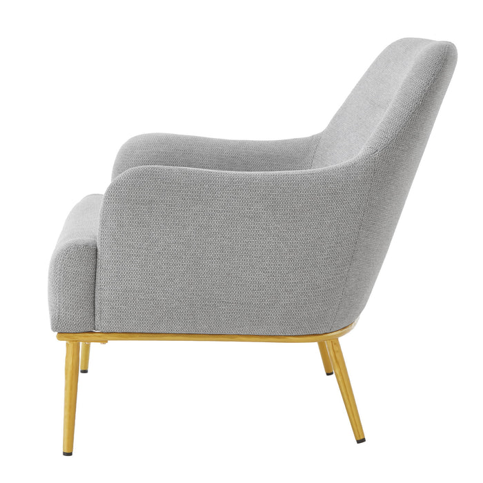 Modern Elegance Accent Chair With Curved Backrest