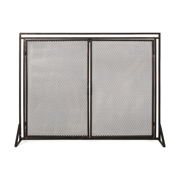 Samantha - Iron Fireplace Screen 2 Door Design