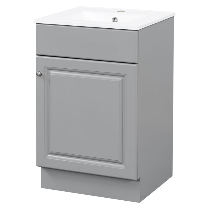 Bathroom Vanity With Sink, Cabinet With Adjustable Shelf