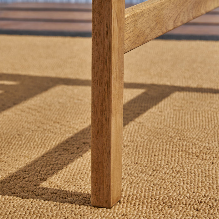 Outdoor Weather Resistant Acacia Wood Adirondack Dining Chairs (Set of 2)