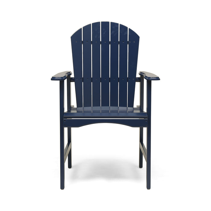 Outdoor Weather Resistant Acacia Wood Adirondack Dining Chairs (Set of 2)