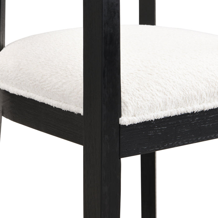 Contemporary Dining Chair Set With Armrests