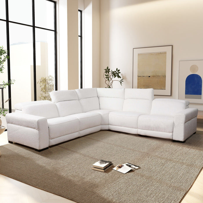 Yohan - Reclining Sectional Sofa - White