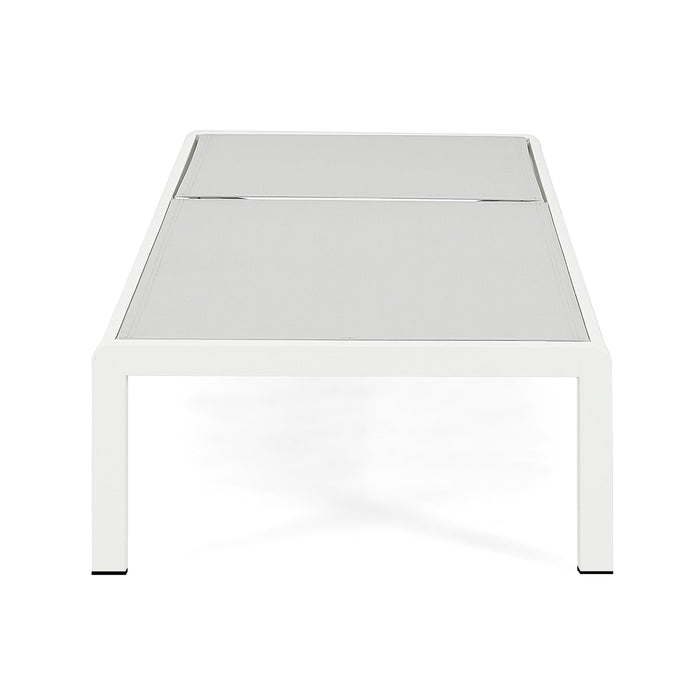 Outdoor Patio Chaise Lounge With 5 Reclining Positions