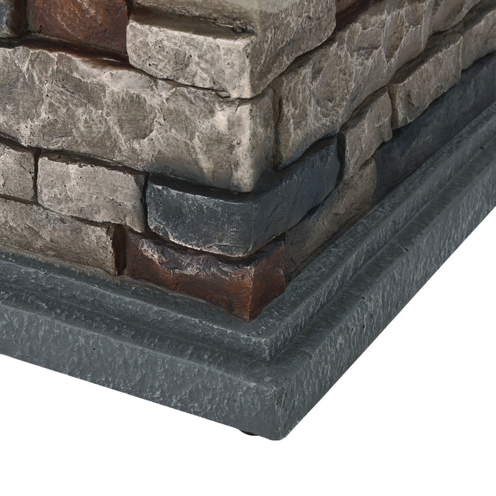 Fire Pit With Lightweight Concrete And Steel Frame