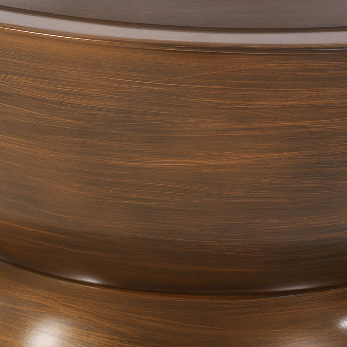 Sparling - Modern Iron Hourglass Coffee Table