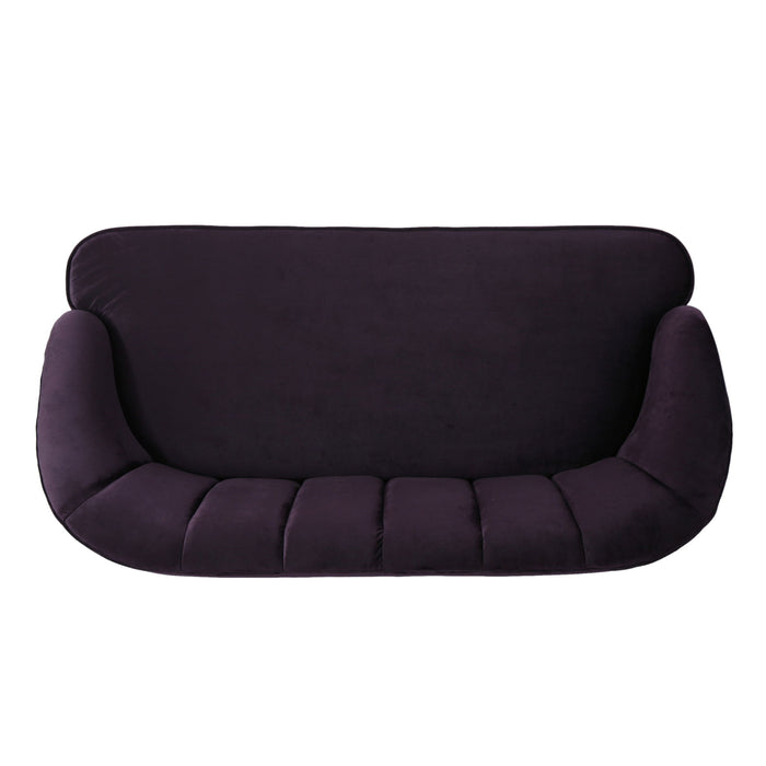 Modern Classic Shell Backed Loveseat